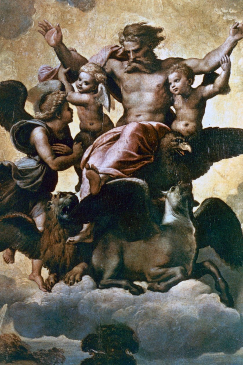 Visione di Ezechiele, c1518 da Raffaello Sanzio Raphael