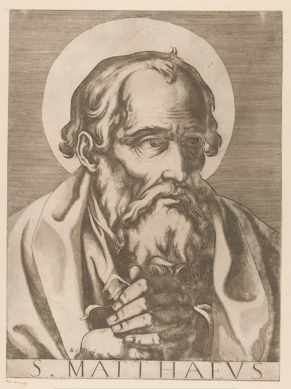 San Matteo (serie: Cristo, Maria e i dodici apostoli) da Raffaello Schiaminossi