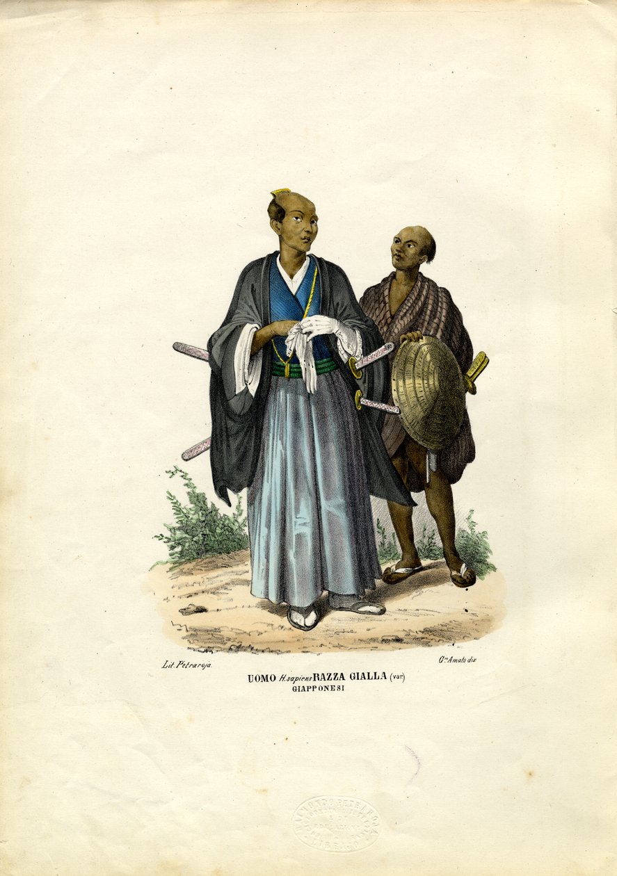 Popolo giapponese, 1863-79 da Raimundo Petraroja