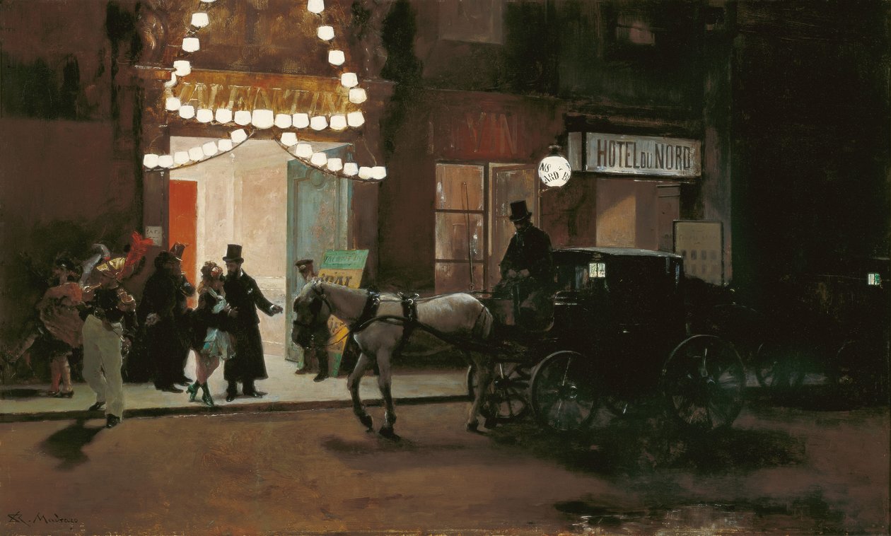 Lasciando il ballo in maschera da Raimundo de Madrazo y Garreta