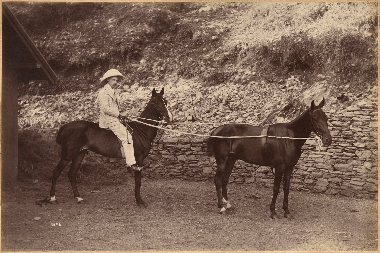 Capitano H. S. Rawhinson (recto) da Raja Deen Dayal