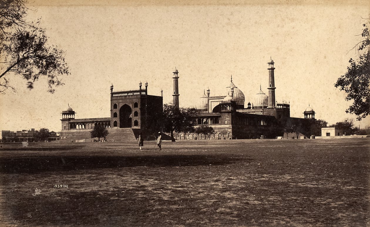 Moschea Jama Masjid, Delhi, 1886 da Raja Deen Dayal