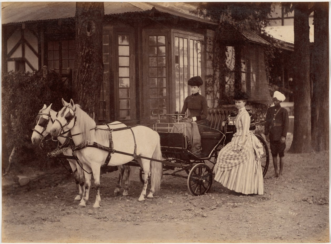 La signora e la signorina Lyall, Shimla da Raja Deen Dayal