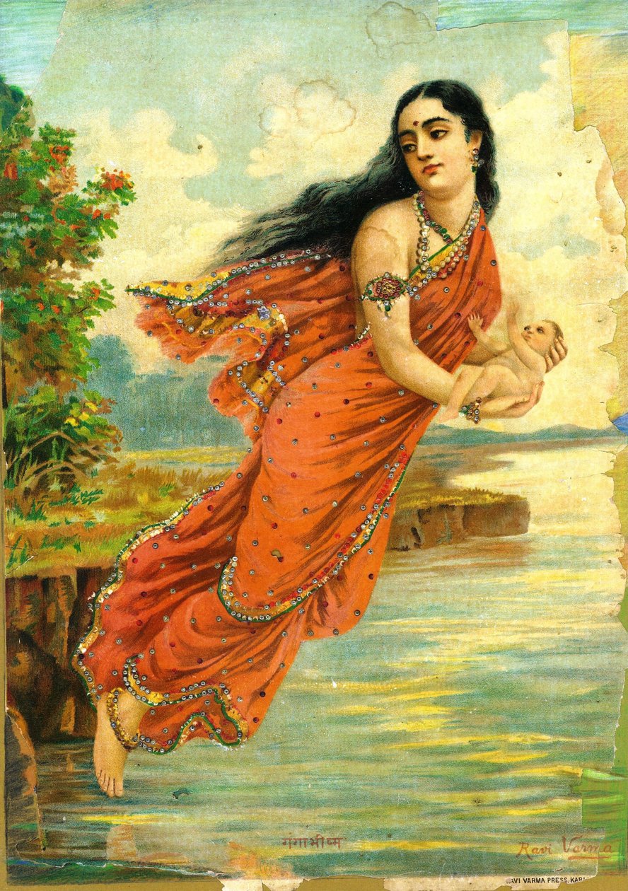 Ganga e Bhishma da Raja Ravi Varma