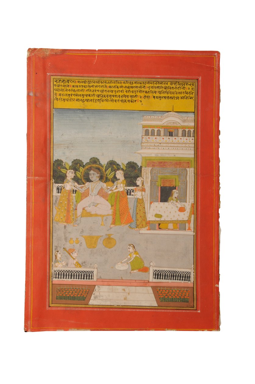 Miniatura Ragamala, Rajasthan probabilmente Bundi, inizio XIX secolo da Rajasthani School
