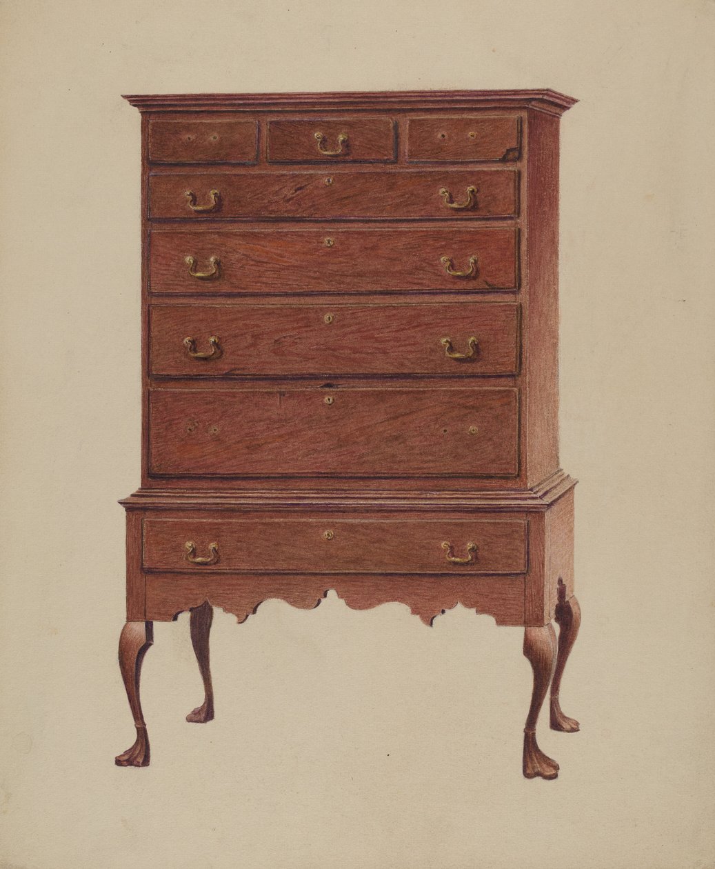 Antico highboy americano da Ralph Boyer