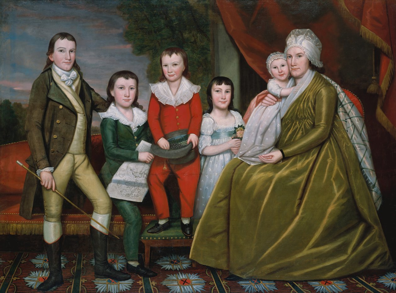 La signora Noah Smith e i suoi figli, 1798 da Ralph Earl