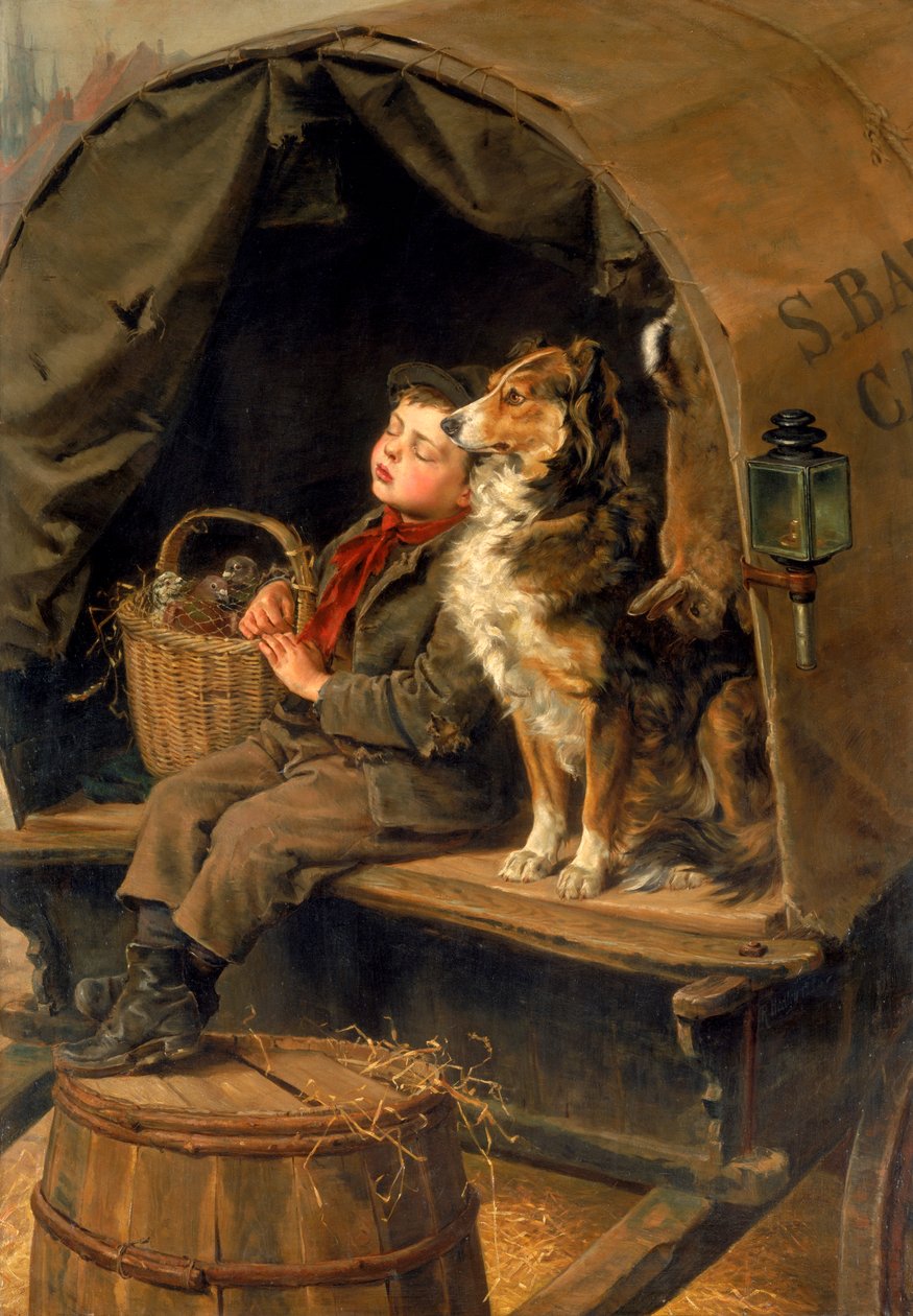 Ultimo al Mercato o Il Carro del Corriere da Ralph Hedley