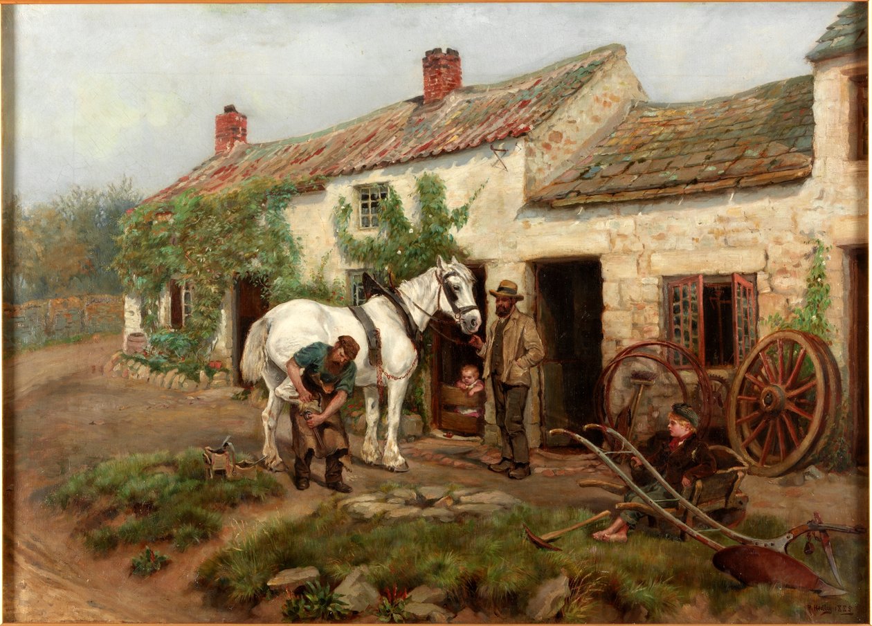 Fabbro, Hexham Bridge End, 1885 da Ralph Hedley