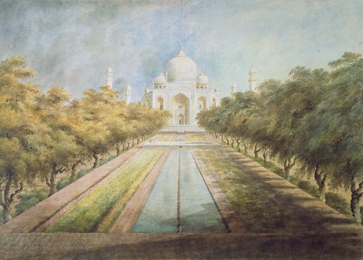 Taj Mahal (acquerello su carta) da Ram Sita