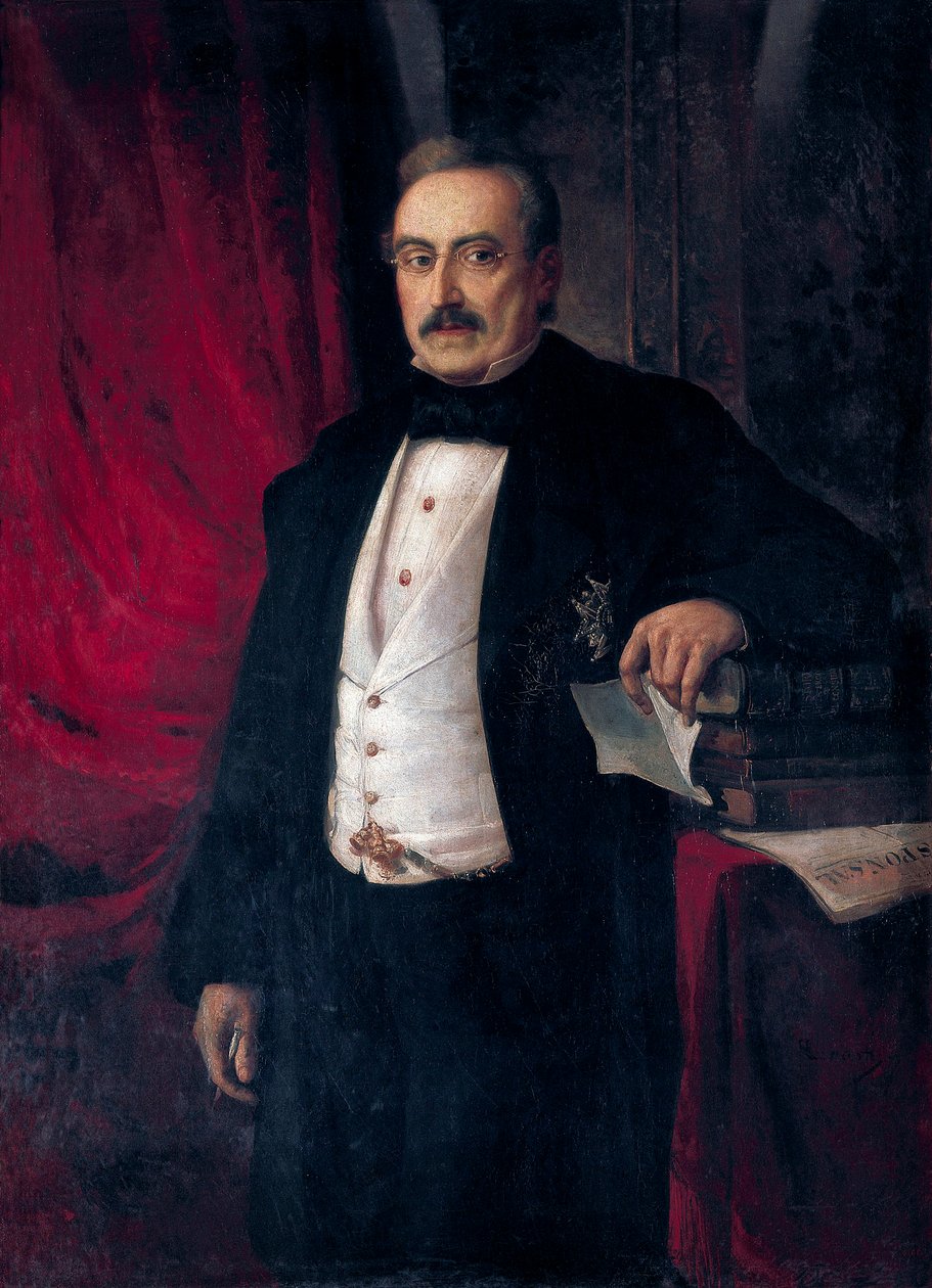Ritratto dello scrittore ed economista Buenaventura Carlos Aribau (1798-1862) da Ramón Martí Alsina