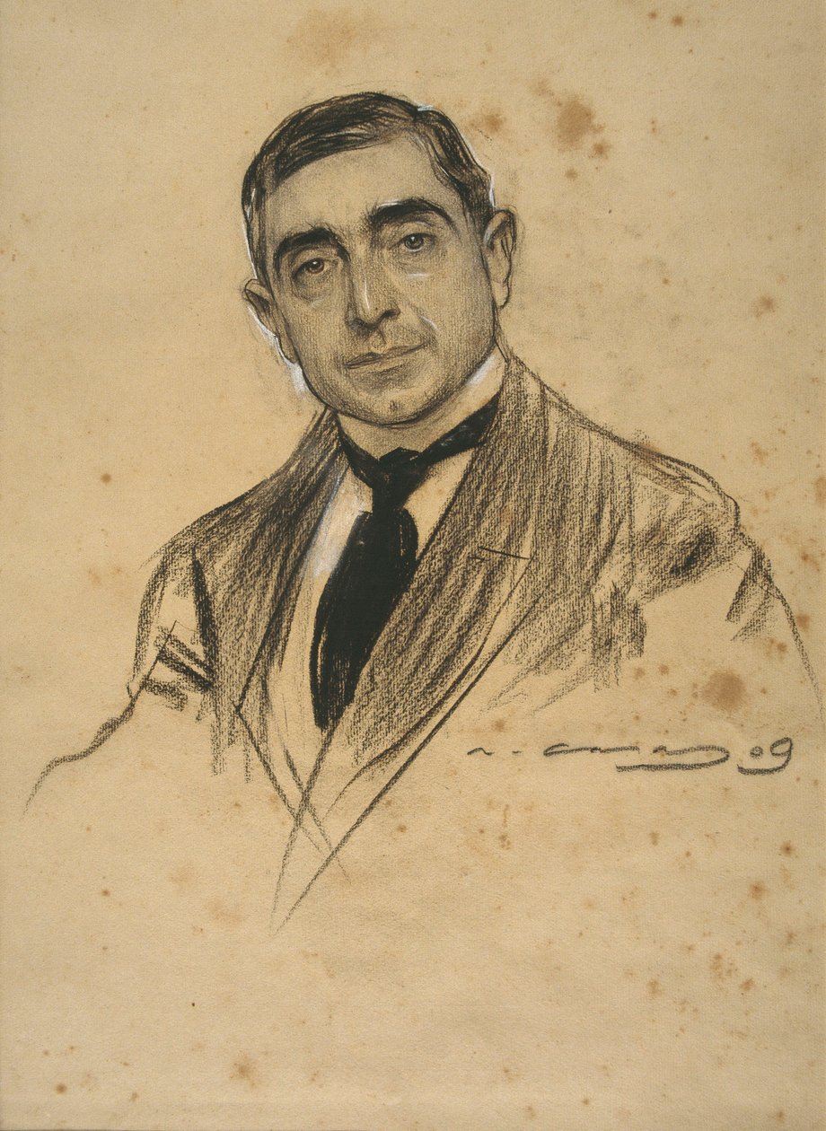Ritratto di Ramon Casas da Ramon Casas i Carbo