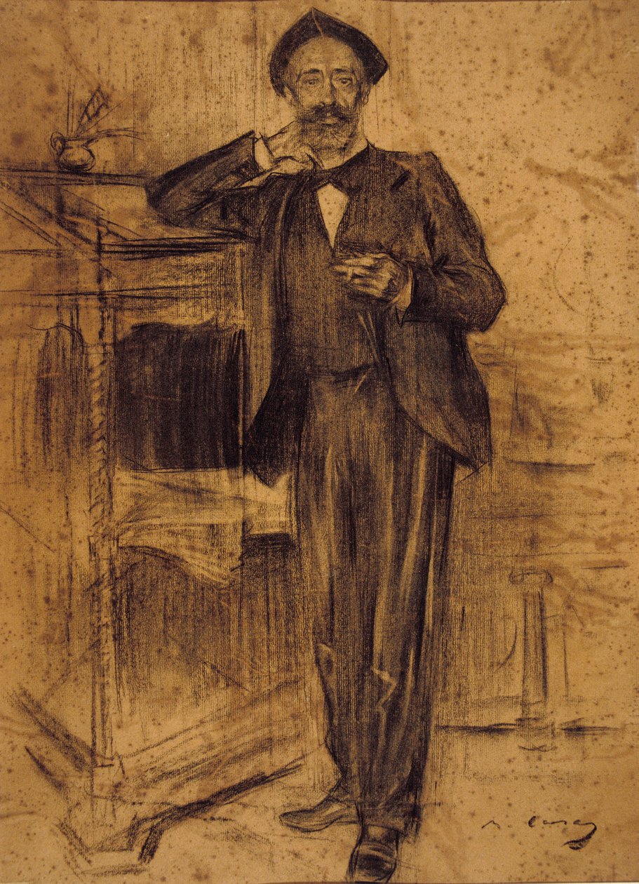 Ritratto di Ramon Casas conservato al MNAC di Barcellona da Ramon Casas i Carbo