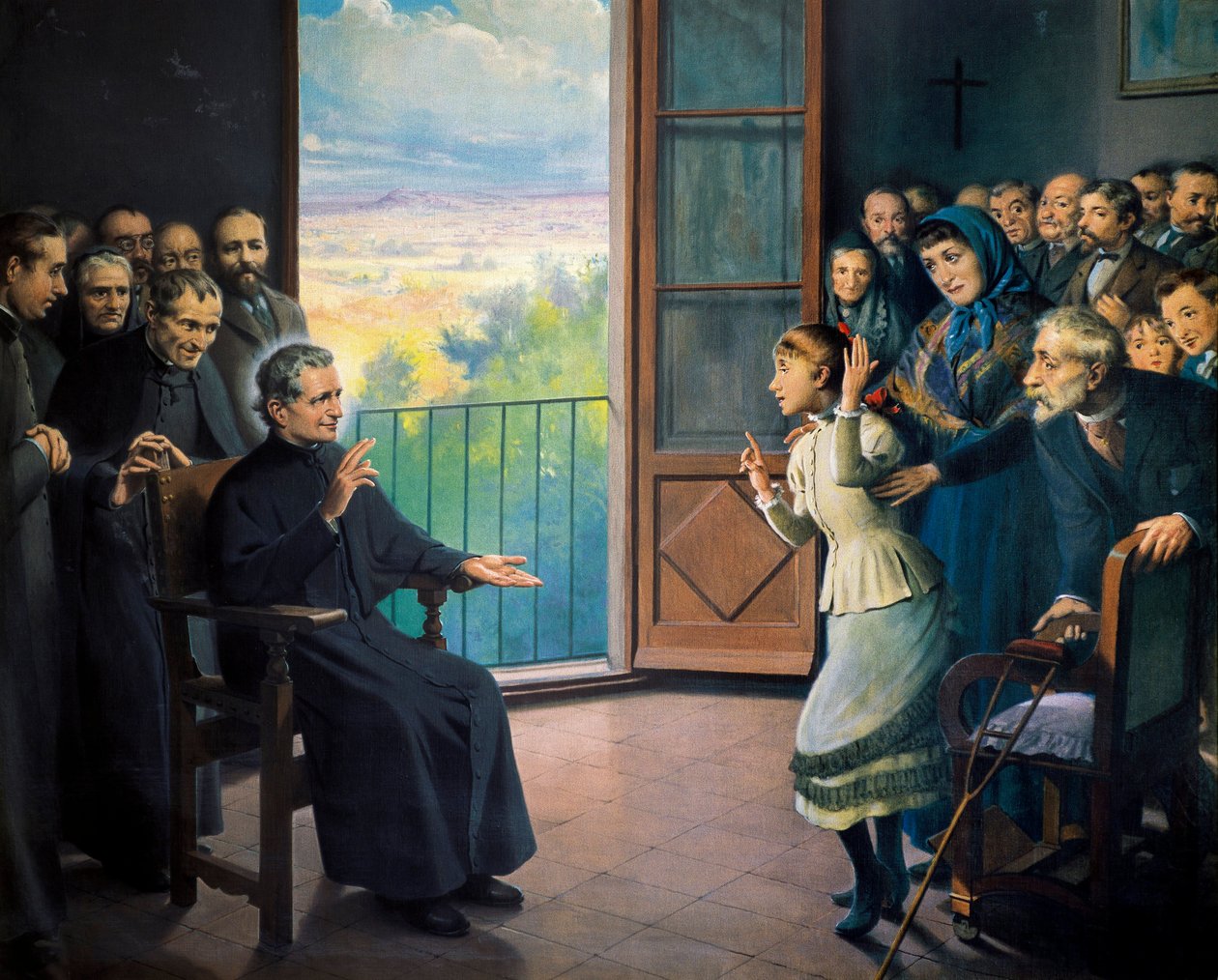 San Giovanni Bosco (Giovanni Bosco detto anche Don Bosco, sacerdote e pedagogo italiano, 1815-1888) da Ramon Bofarull