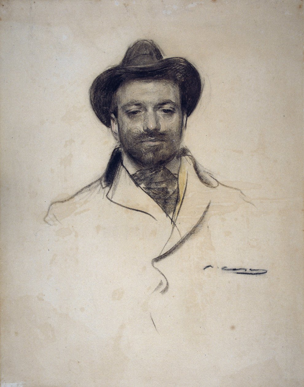 Ritratto del pittore e fotografo spagnolo Jose Maria Sert (1874-1945) da Ramón Casas