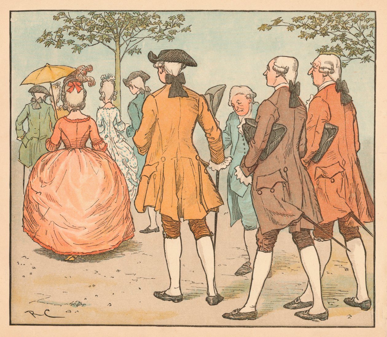 Il suo amore era cercato...Da venti pretendenti e più, c1885, 1934 da Randolph Caldecott