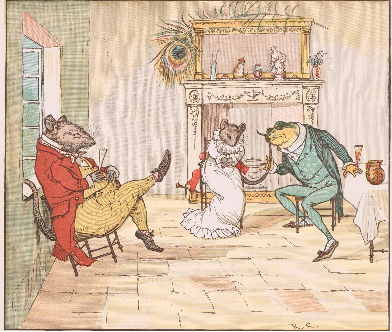 Per favore, signor Rana, ci canterà una canzone? da Randolph Caldecott