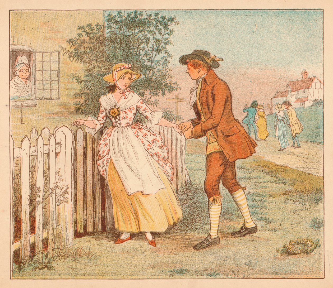 ...Alcuni si attardarono lungo la strada, c1885, 1934 da Randolph Caldecott