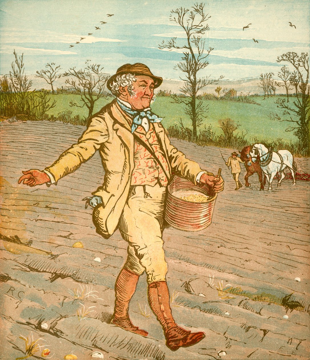 ...Il Contadino che seminò il grano da Randolph Caldecott