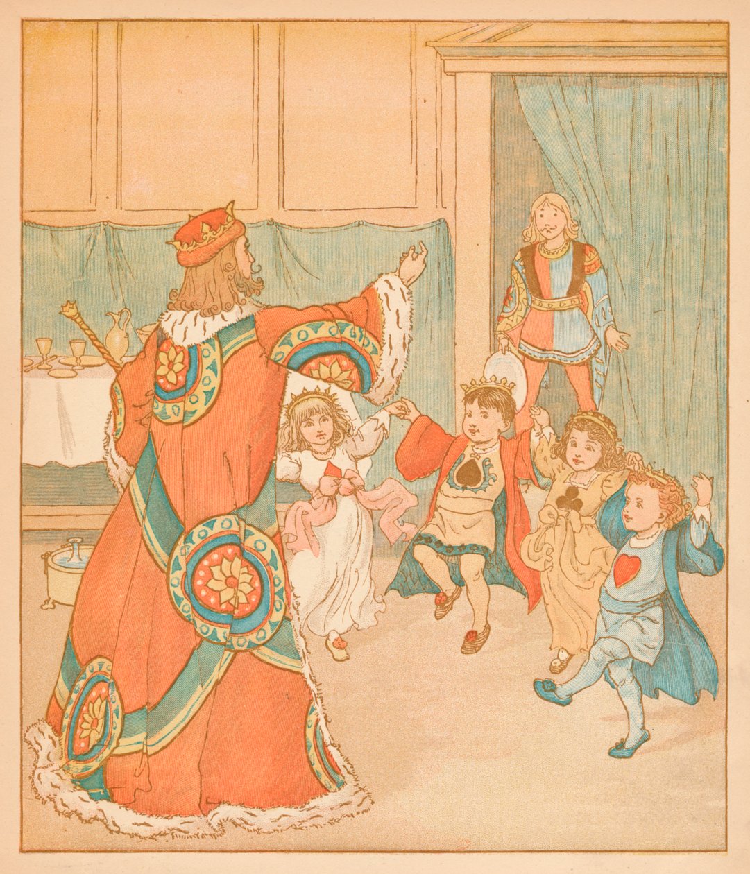 Il Re di Cuori, Chiamato per quelle Torte, 1880 da Randolph Caldecott