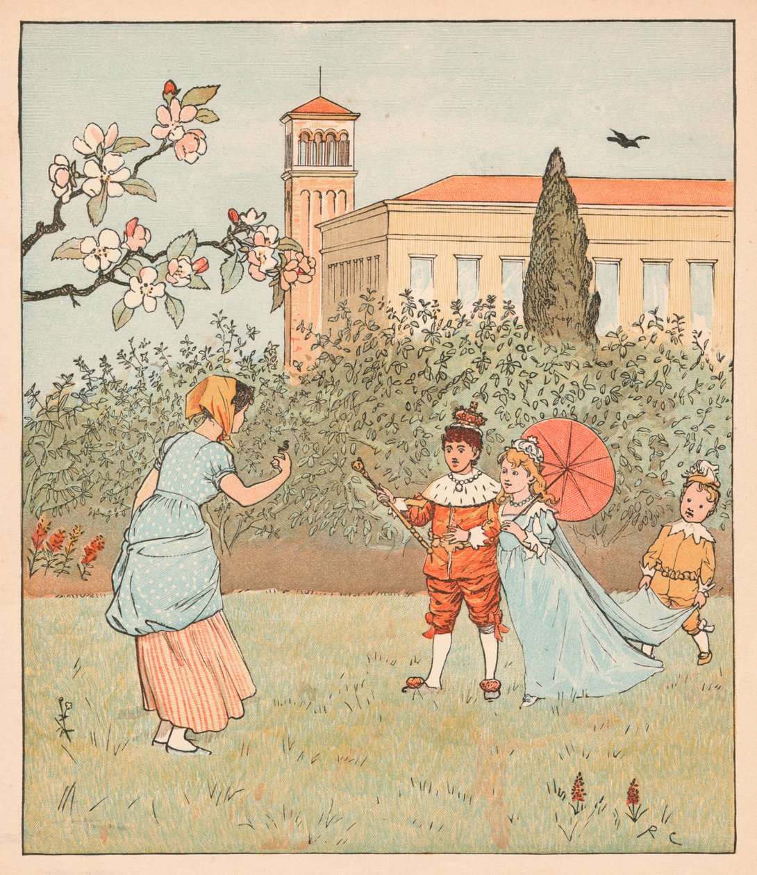 La cameriera e lo scricciolo, 1880 da Randolph Caldecott