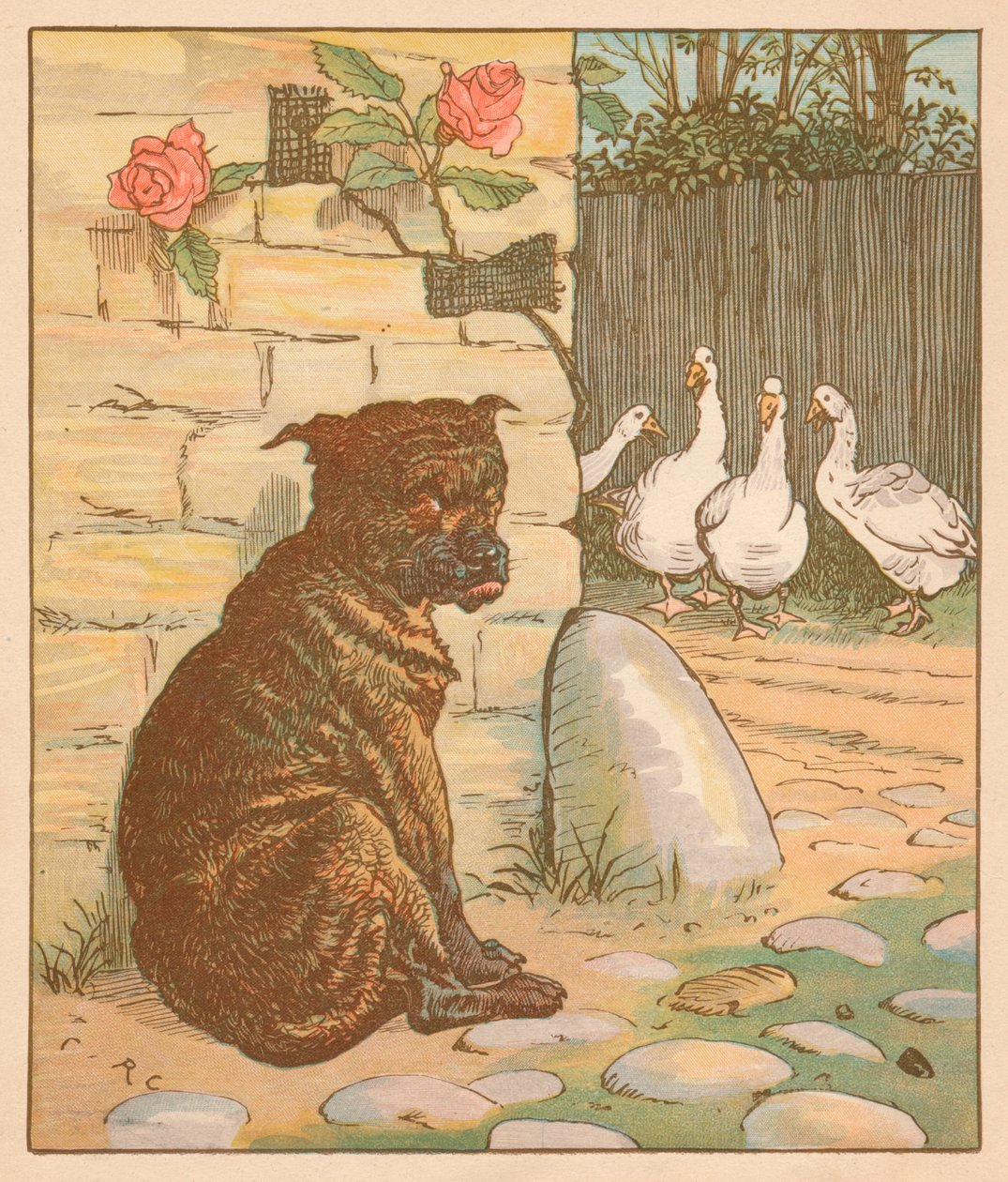 Il cane che preoccupava il gatto da Randolph Caldecott