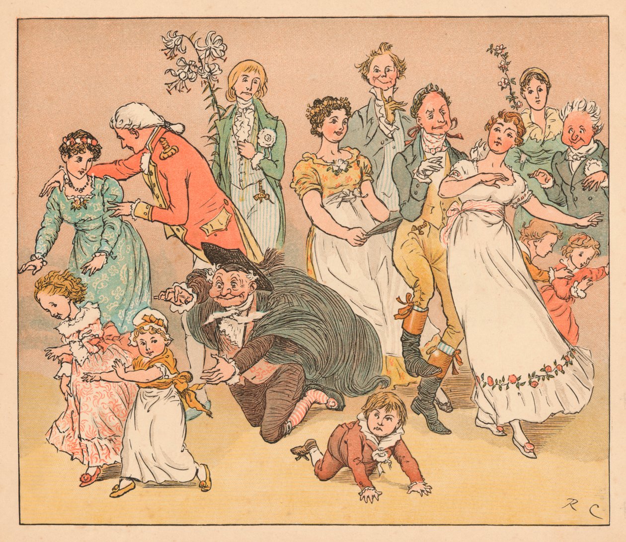 ...e tutti iniziarono a giocare al gioco del prendi-chi-puoi da Randolph Caldecott