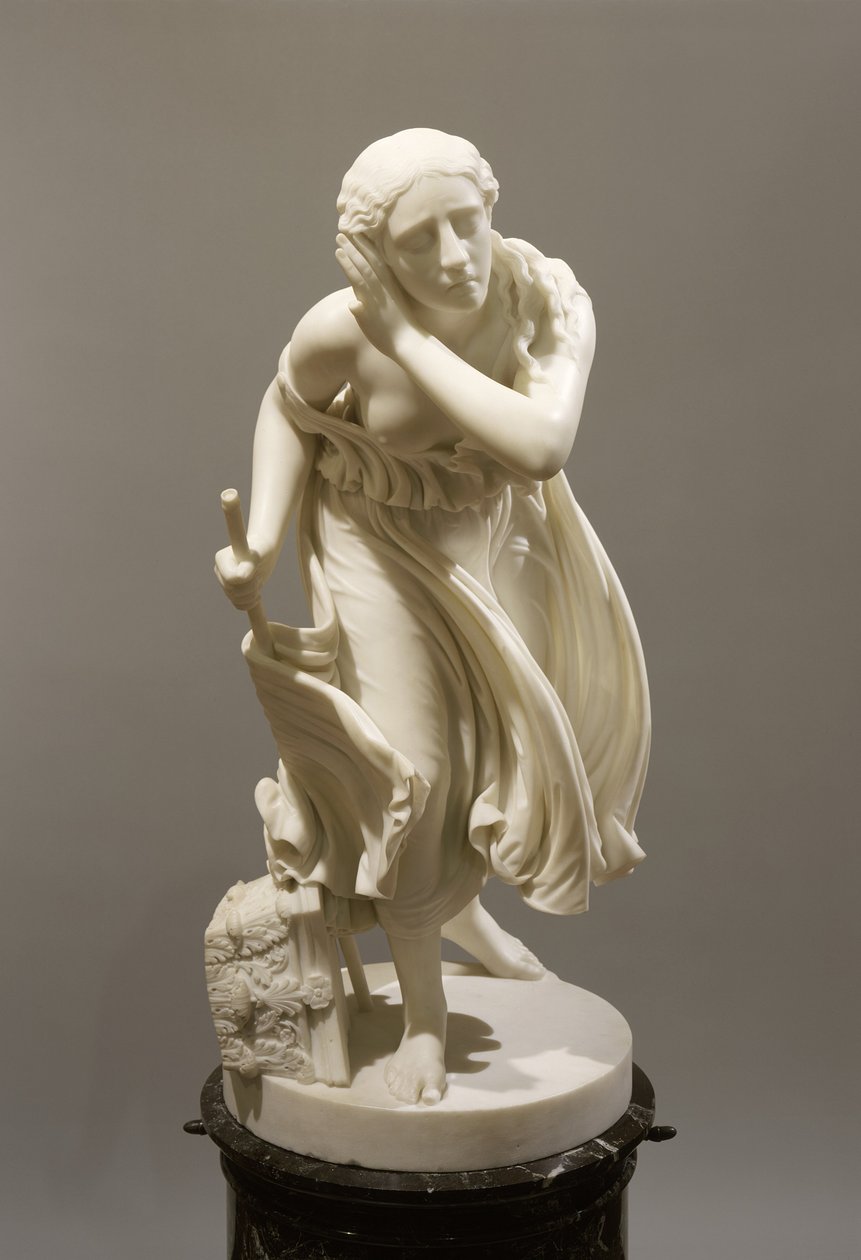 Nydia, la fioraia cieca di Pompei, c.1888 (marmo) da Randolph Rogers