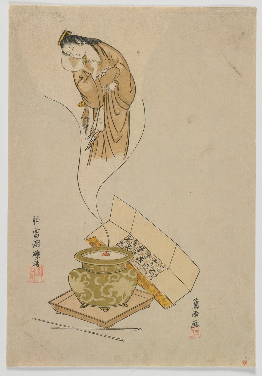 Apparizione della cortigiana, periodo Edo, 1765 da Ranu