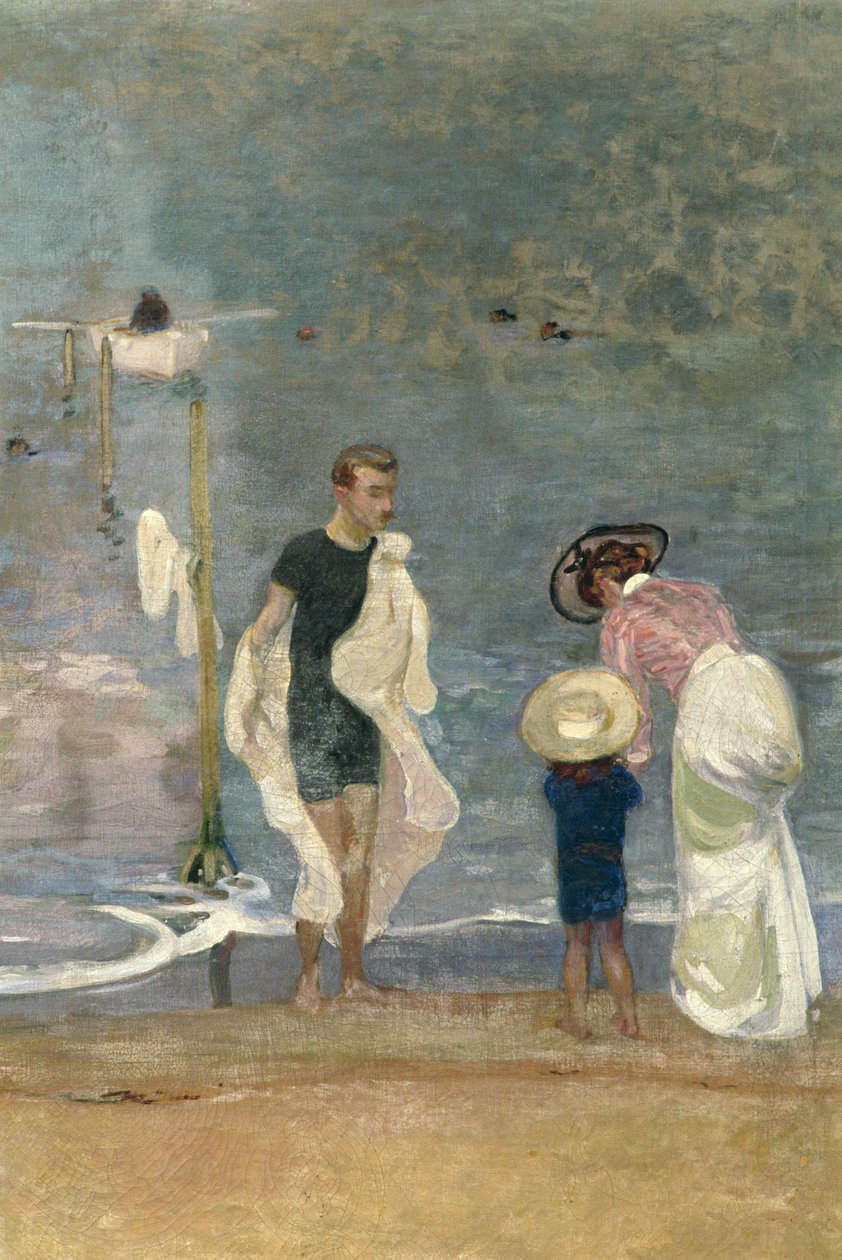 Sulla spiaggia (dettaglio) da Raoul Du Gardier