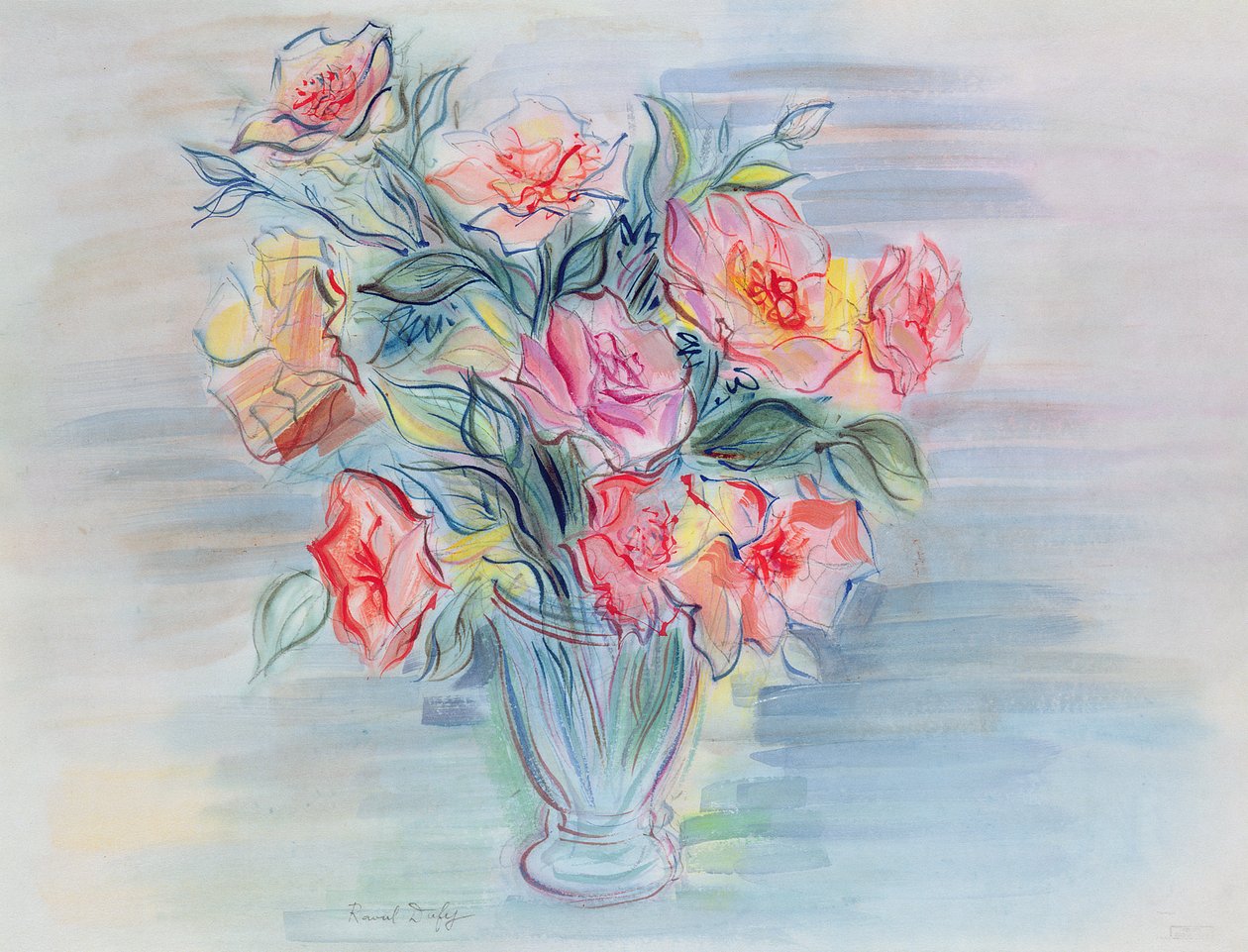 Mazzo di fiori in un vaso da Raoul Dufy