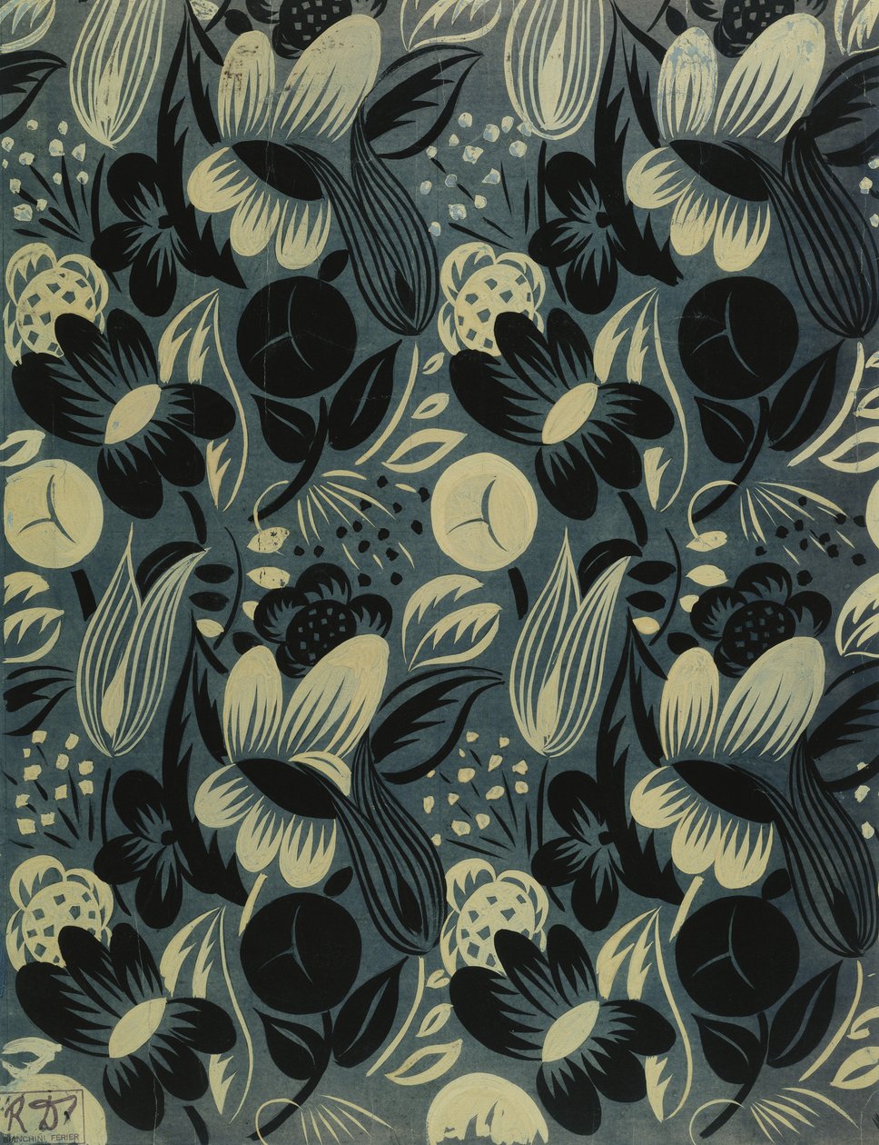 Fiori su sfondo blu; Fleurs sur Fond Bleu da Raoul Dufy