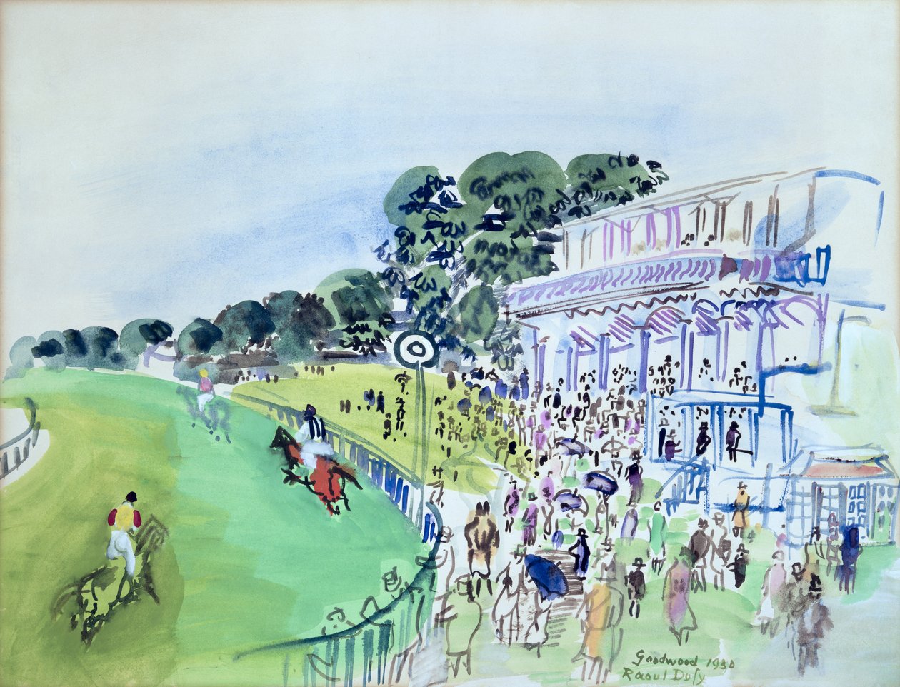 Goodwood, la tribuna di fronte all