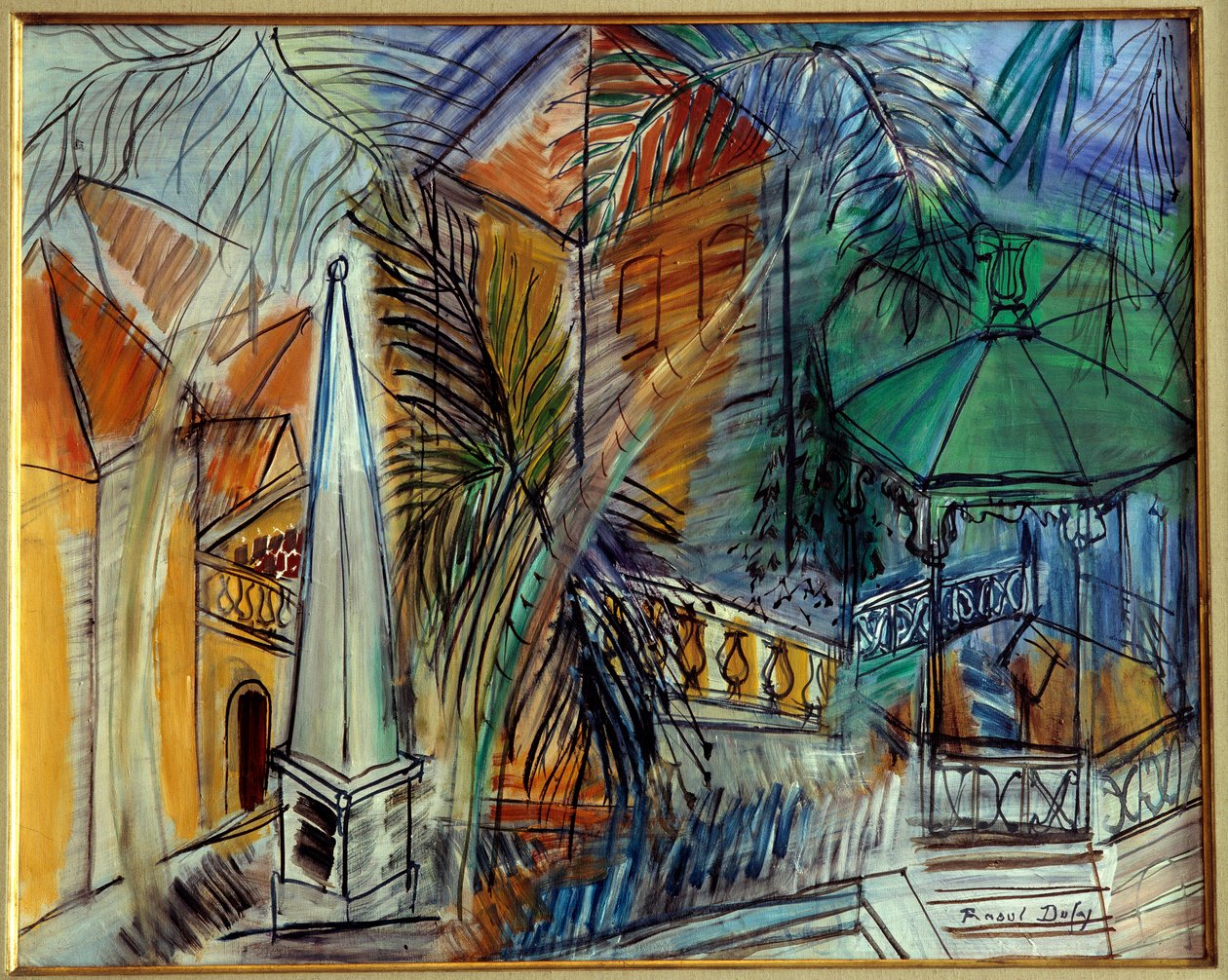 Giardino pubblico a Hyeres da Raoul Dufy