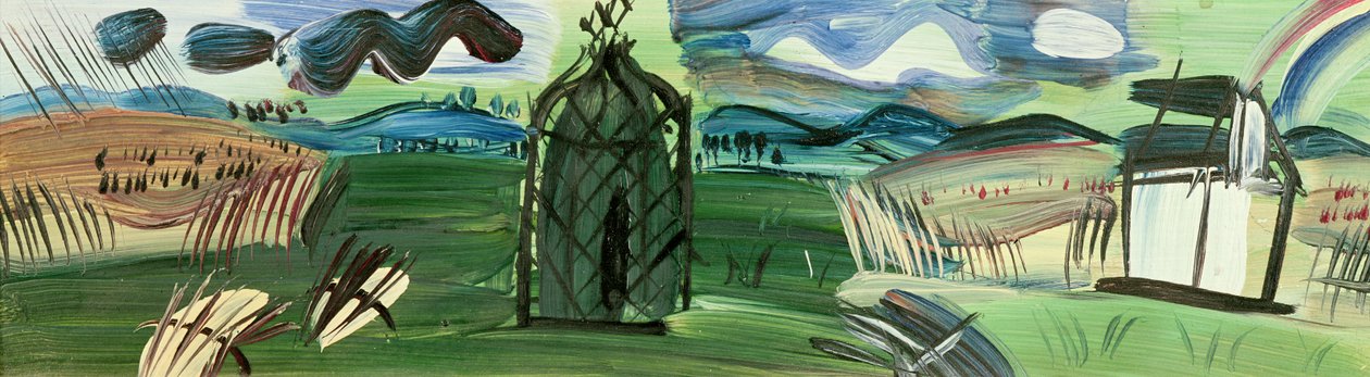 Chiosco e arcobaleno (olio su tela) da Raoul Dufy