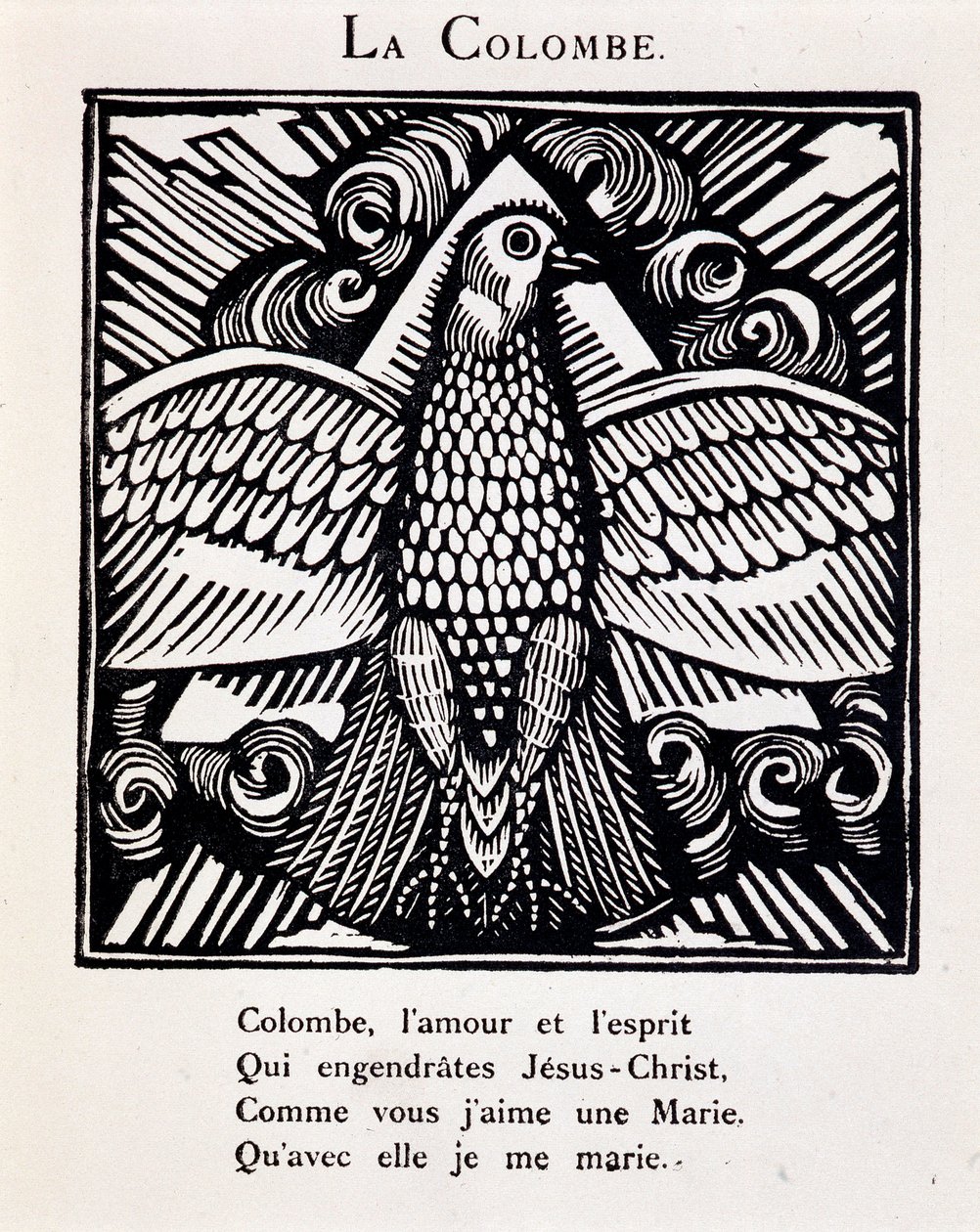 La colomba - in "Le Bestiaire ou cortège d