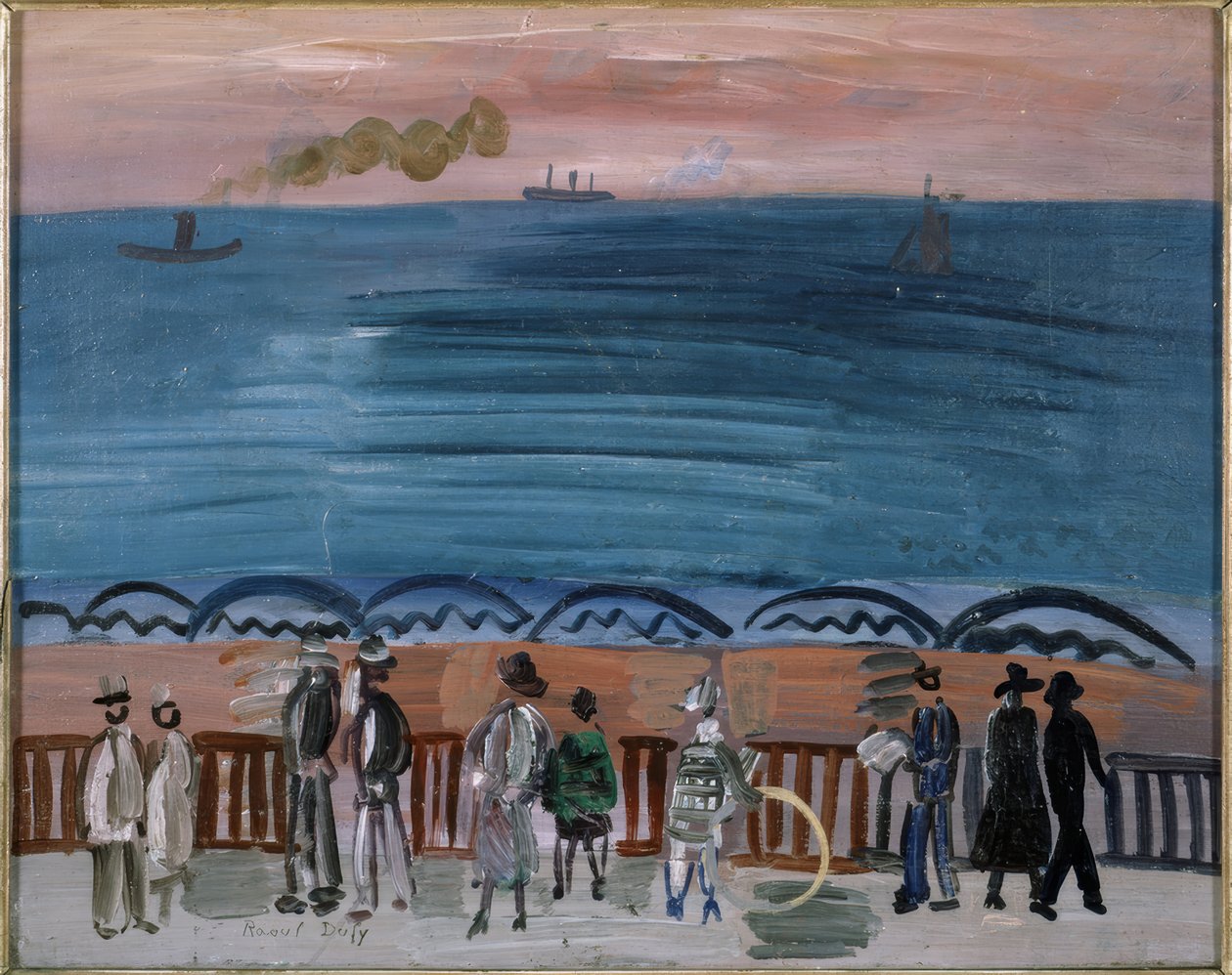 "La spiaggia di Sainte-Adresse da Raoul Dufy