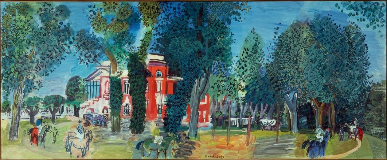 Il paddock di Deauville da Raoul Dufy
