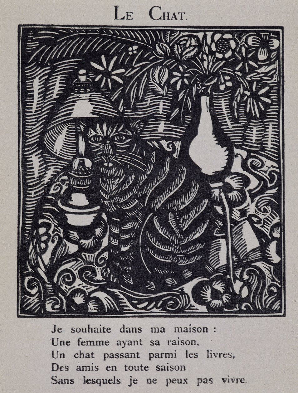 Il gatto - in "Le Bestiaire ou cortege d