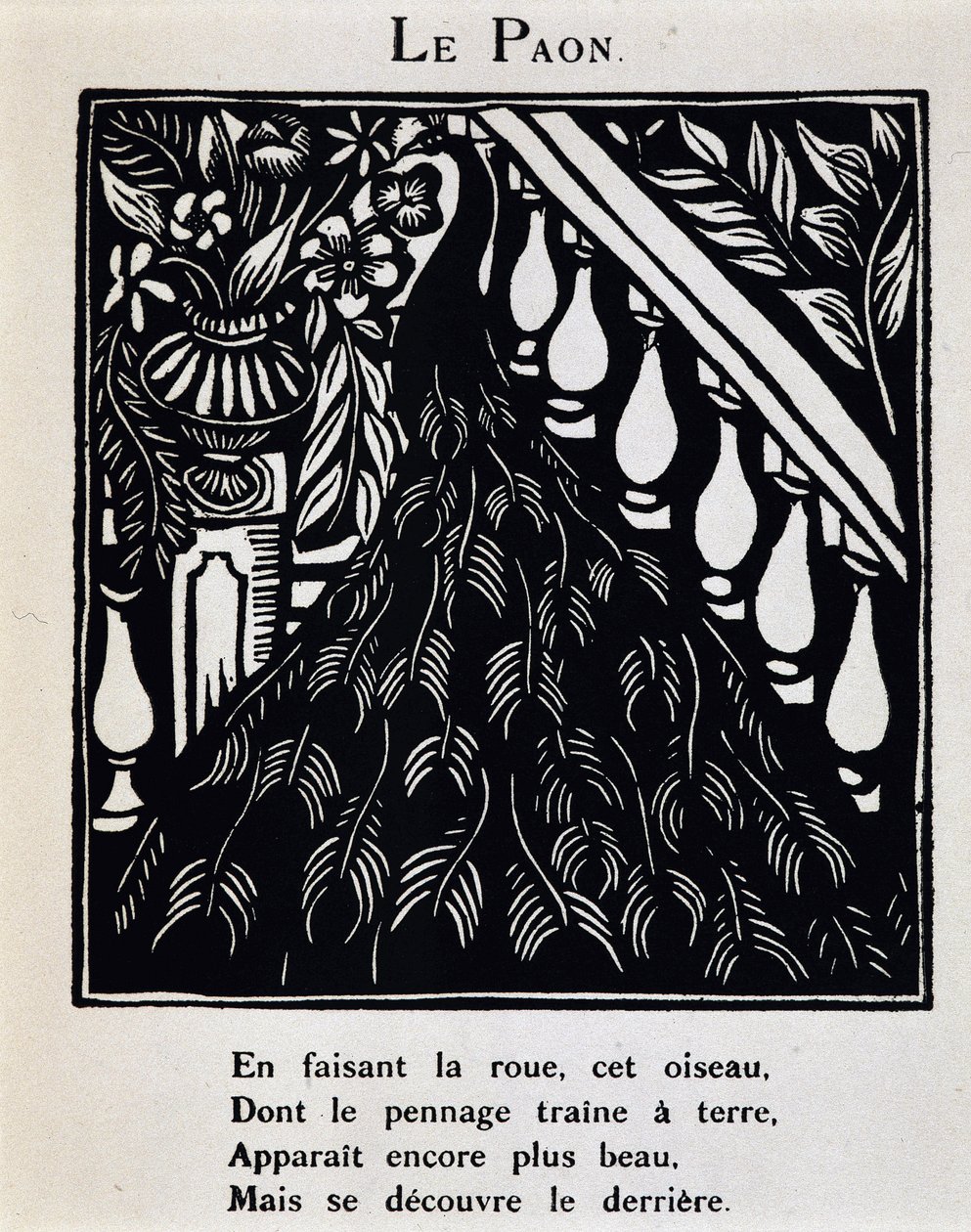 Il pavone - in "Le Bestiaire ou cortege d