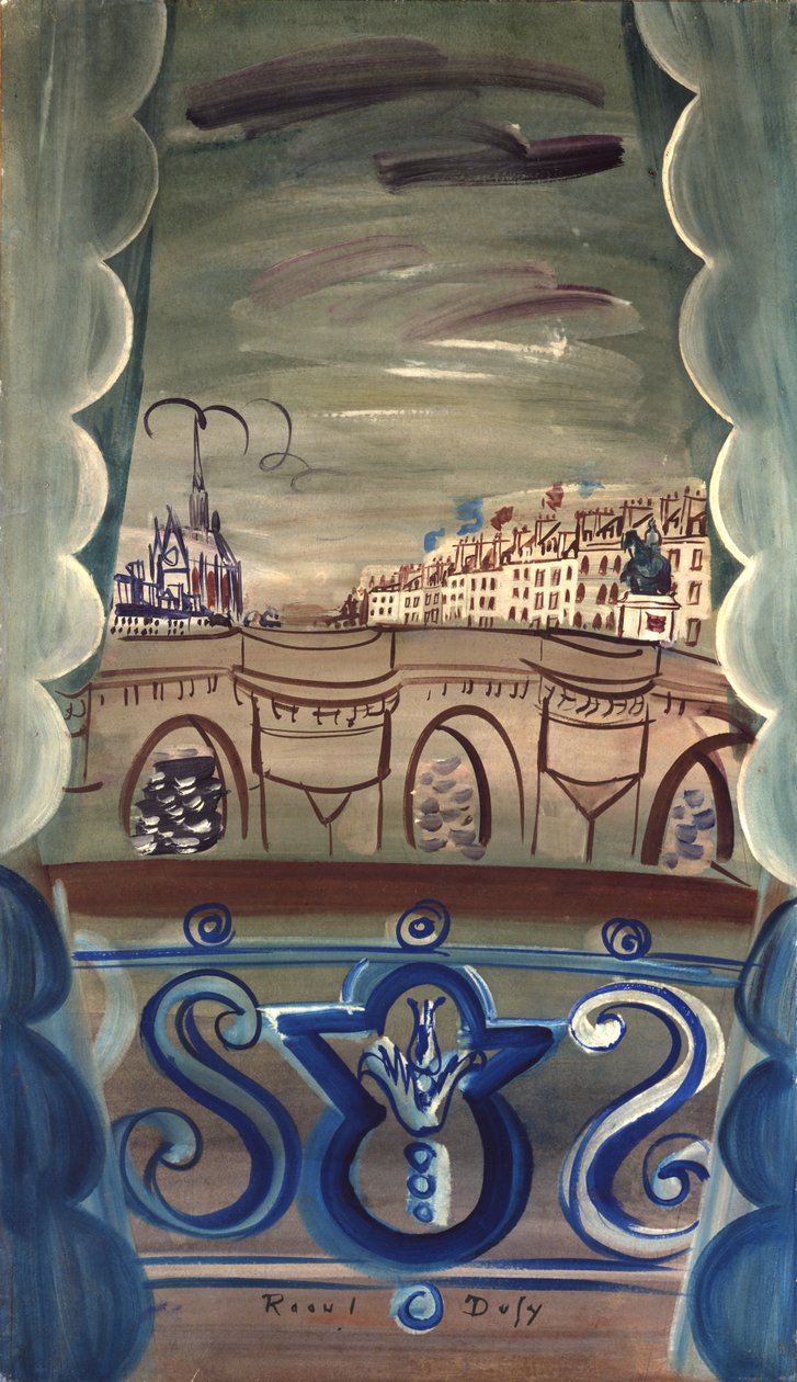 Finestra aperta sul Pont Neuf da Raoul Dufy