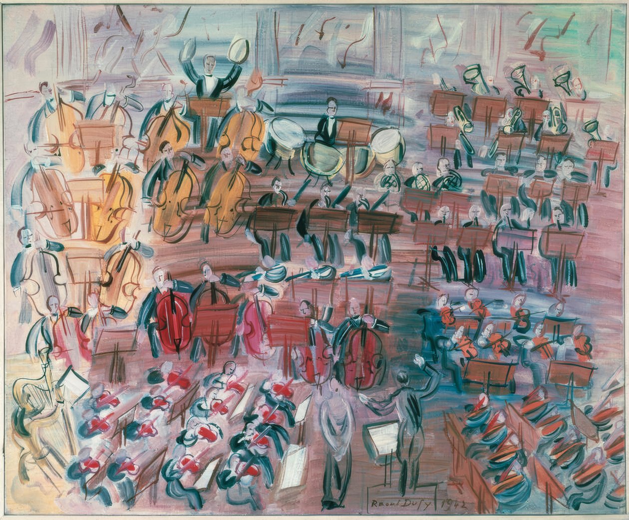 Orchestra con cantante da Raoul Dufy