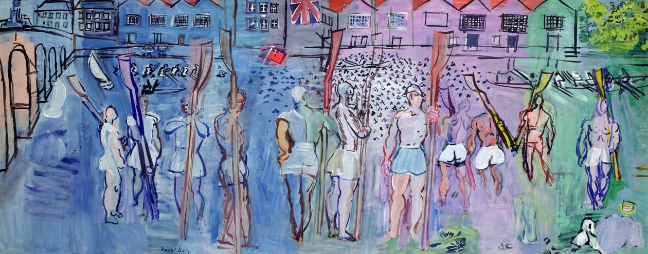 Regata di Henley, i rematori da Raoul Dufy