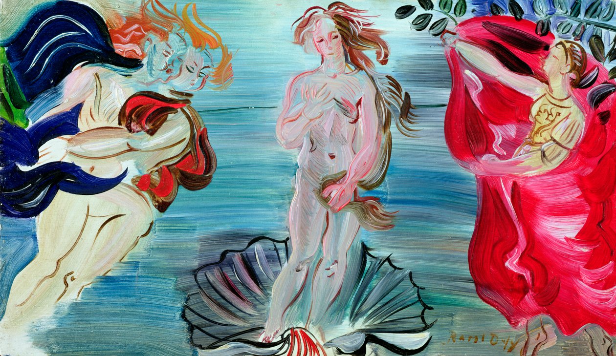 La nascita di Venere, 1940 circa (olio su tavola) da Raoul Dufy