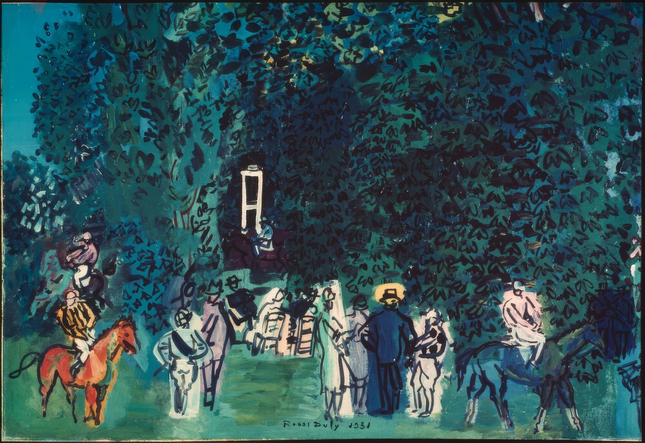 Il paddock di Deauville da Raoul Dufy