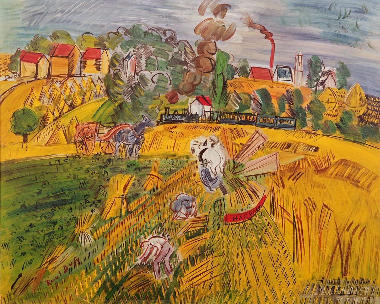 La casa (olio su tela) da Raoul Dufy