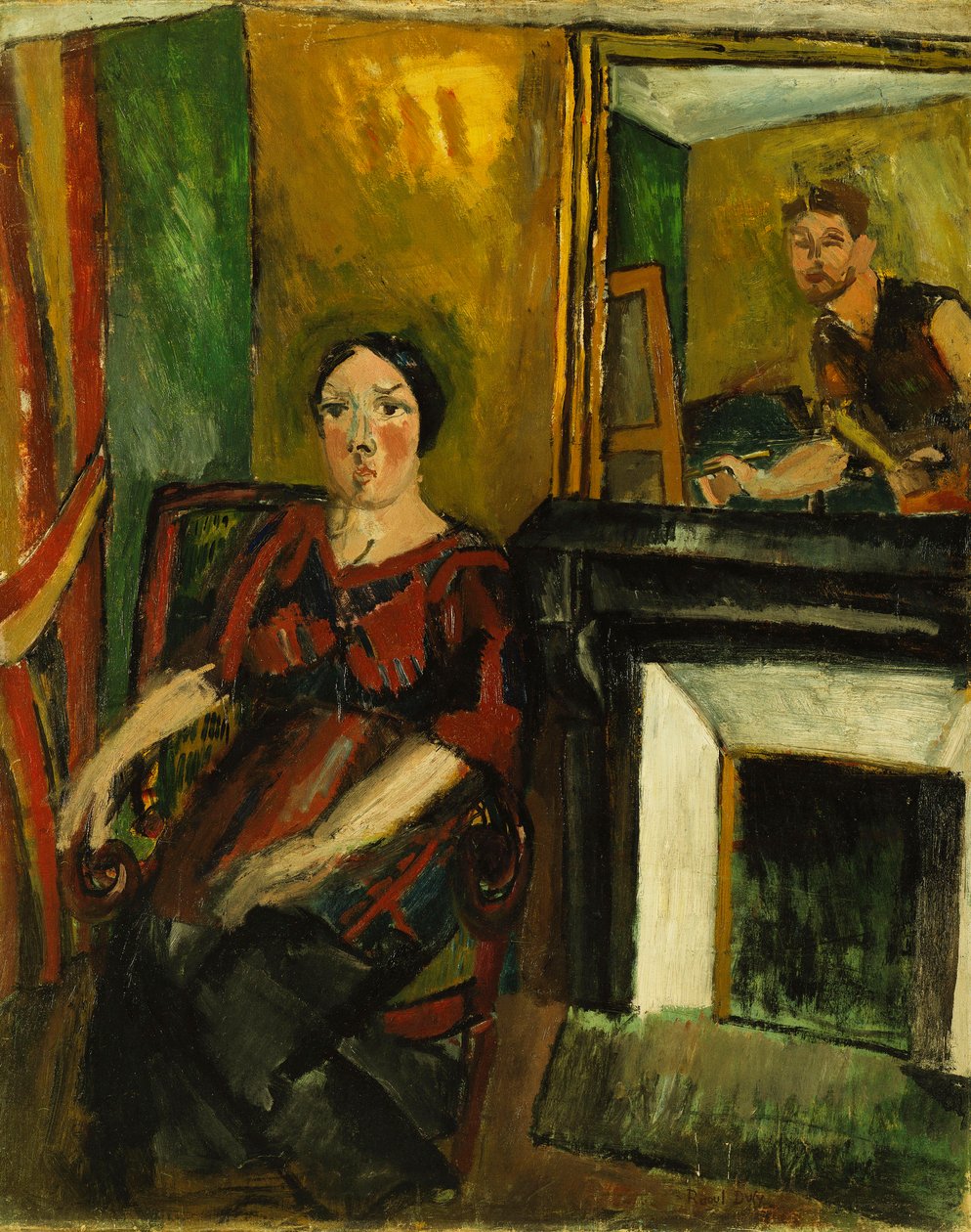 Il pittore e il suo modello; Le Peintre et son Modele da Raoul Dufy
