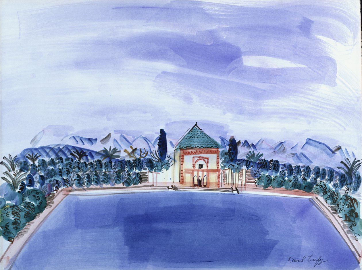 La piscina di Menara da Raoul Dufy