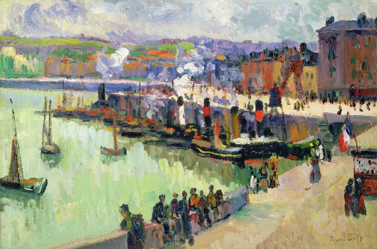 Il porto (olio su carta) da Raoul Dufy