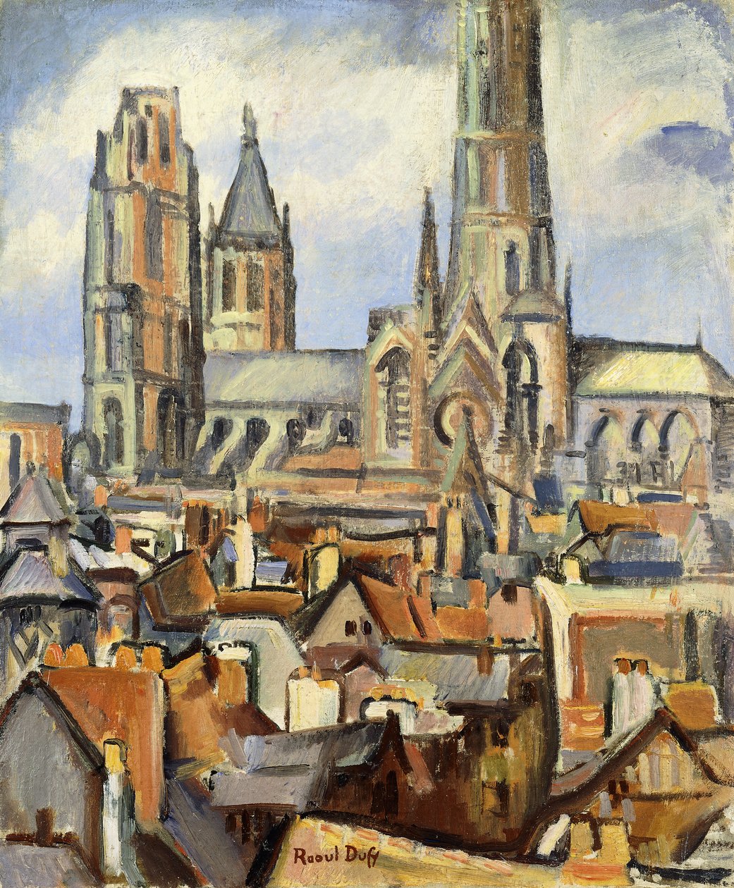 I tetti di Rouen; Les Toits de Rouen, 1902-03 circa (olio su tela) da Raoul Dufy